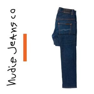 Nudie Jeans Thin Finn Dry Indigo Dips